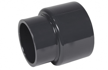 PVC Reduce Socket Long - 63/50 mm x 40 mm / Stutzen/Glue Socket x Glue Socket